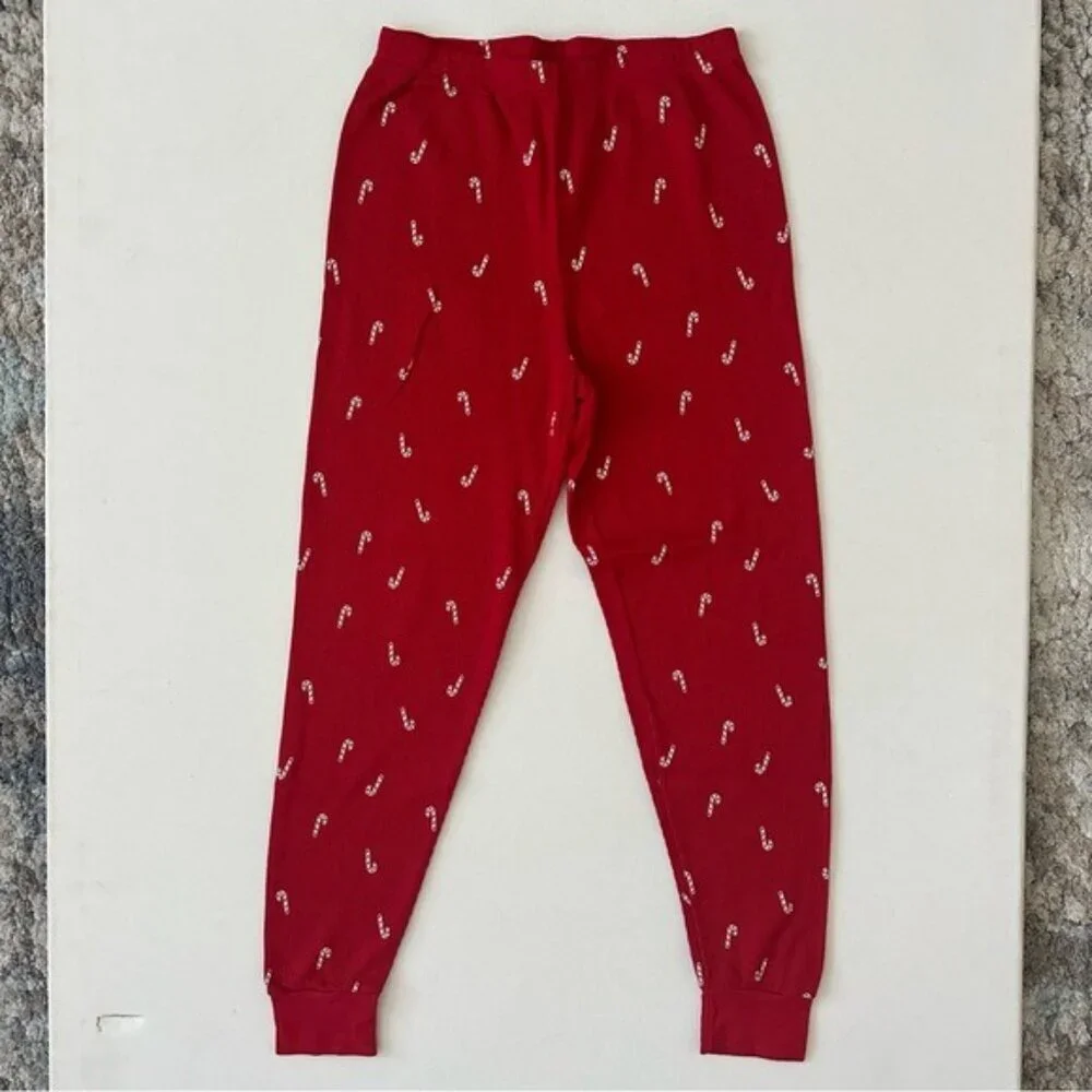 Carter’s Adult 2-Piece Candy Cane Thermal Pajamas Size S - Picture 9 of 16